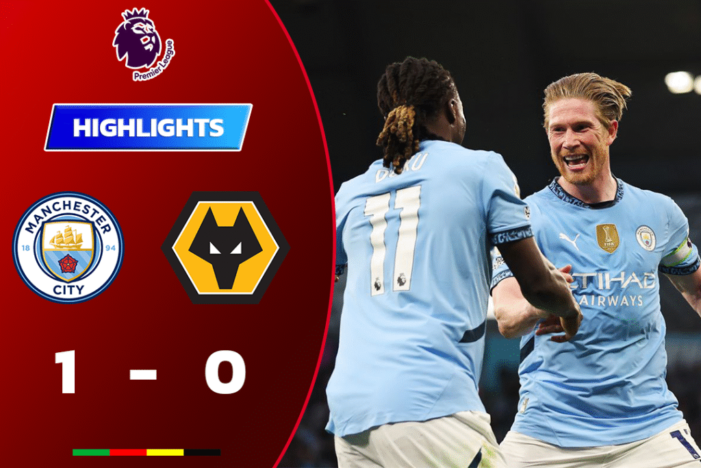 ไฮไลท์ฟุตบอล แมนฯ ซิตี้ 1-0 วูล์ฟแฮมป์ตัน